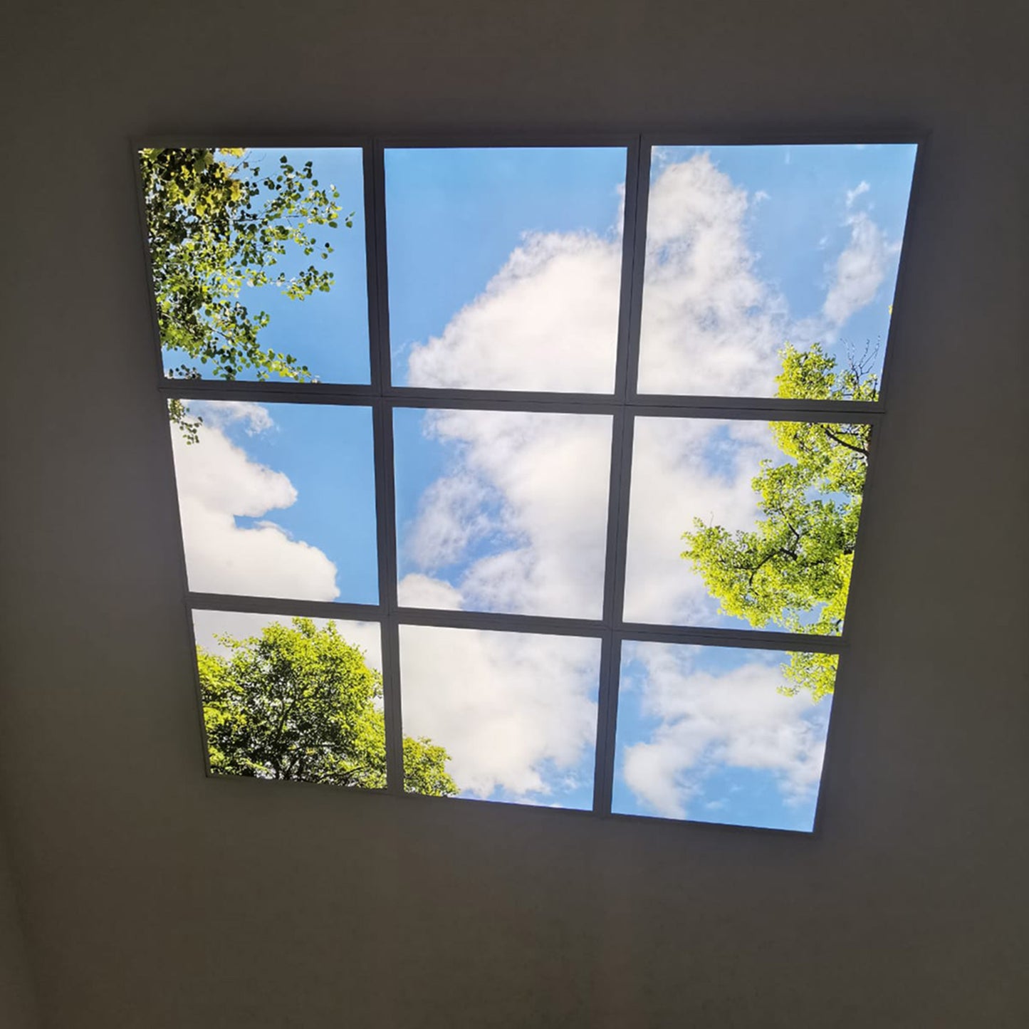 LED Deckenmotiv 62x62cm mit Aufbaurahmen
