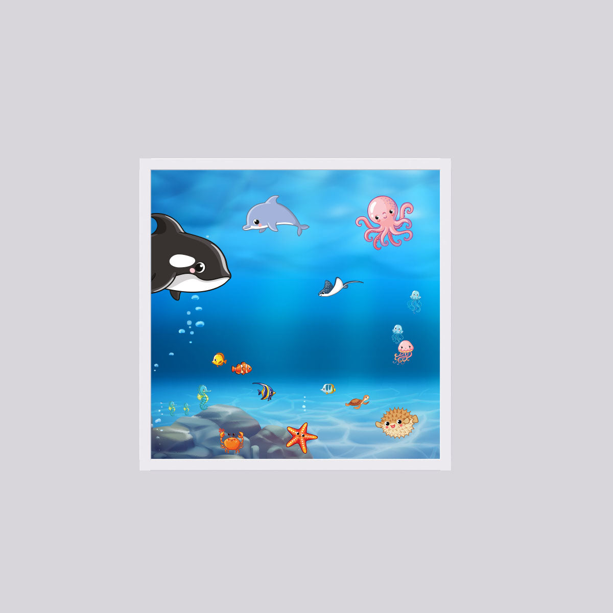 LED Deckenmotiv 62x62cm mit Einbaurahmen