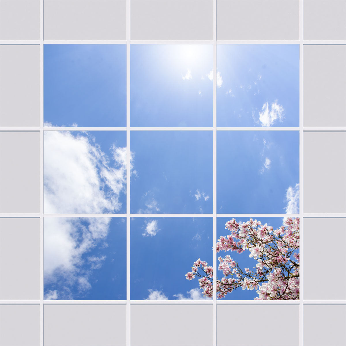 LED Panel 62x62cm mit Vertiefungsrahmen zum Einlegen