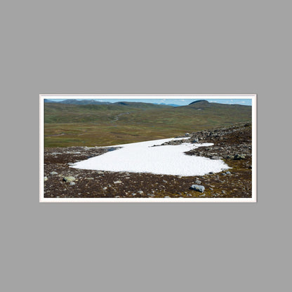 LED-Wandbild 60x120 cm quer – Berge & Fjorde