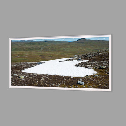 LED-Wandbild 60x120 cm quer – Berge & Fjorde