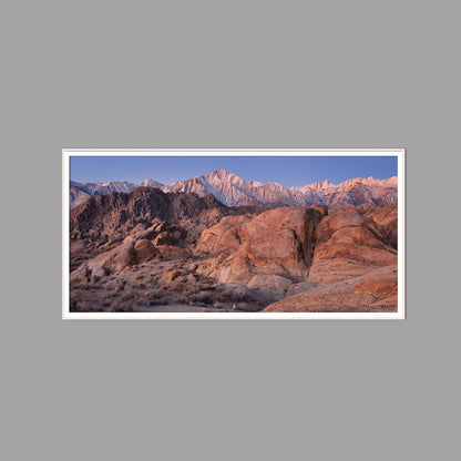 LED-Wandbild 60x120 cm quer – Berge & Fjorde