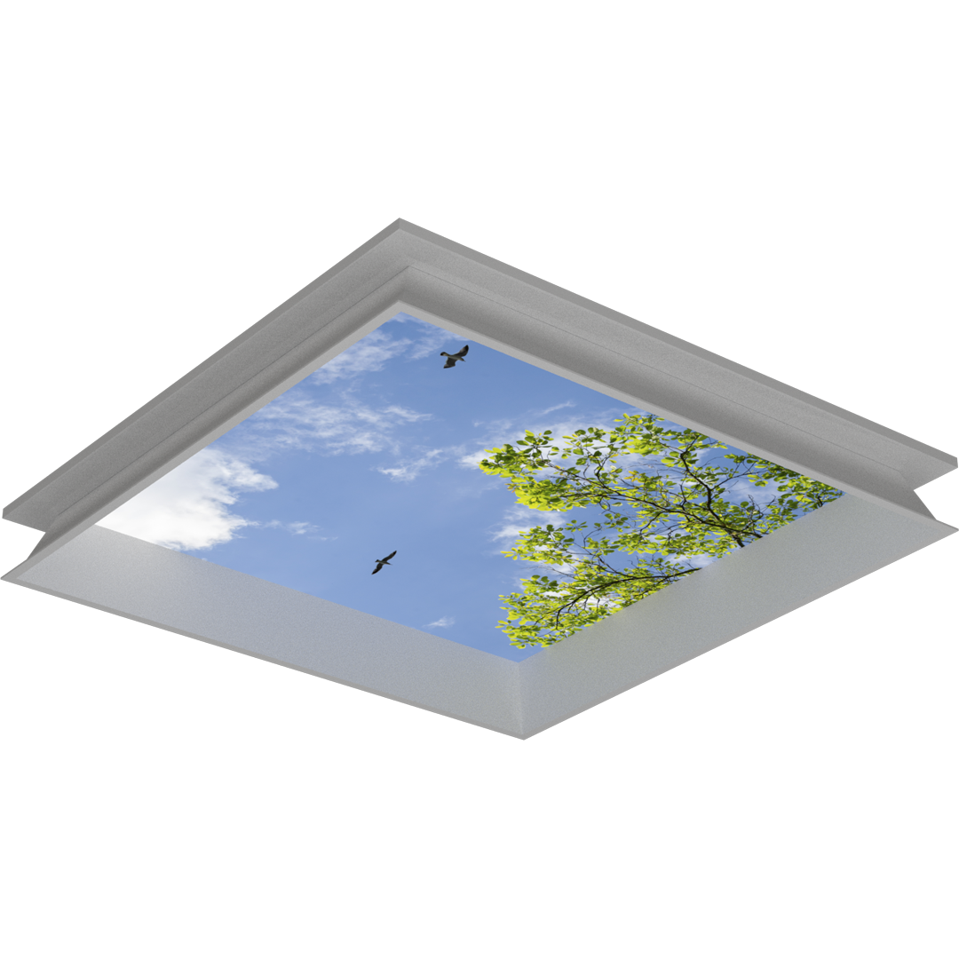 LED Panel 62x62cm mit Vertiefungsrahmen zum Einlegen