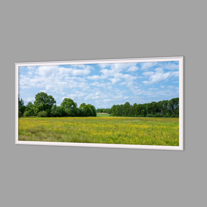 LED-Wandbild 60x120 cm quer – Felder & Wiesen