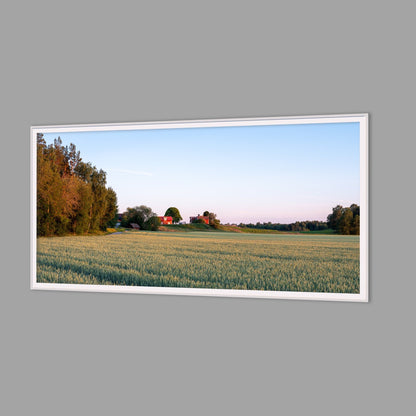 LED-Wandbild 60x120 cm quer – Felder & Wiesen