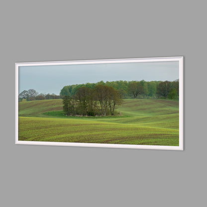 LED-Wandbild 60x120 cm quer – Felder & Wiesen