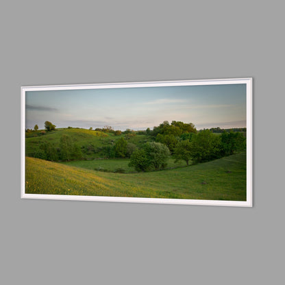LED-Wandbild 60x120 cm quer – Felder & Wiesen