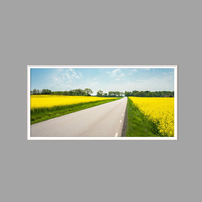 LED-Wandbild 60x120 cm quer – Felder & Wiesen
