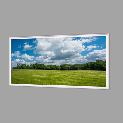 LED-Wandbild 60x120 cm quer – Felder & Wiesen