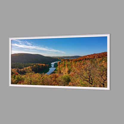 LED-Wandbild 60x120 cm quer – Herbst