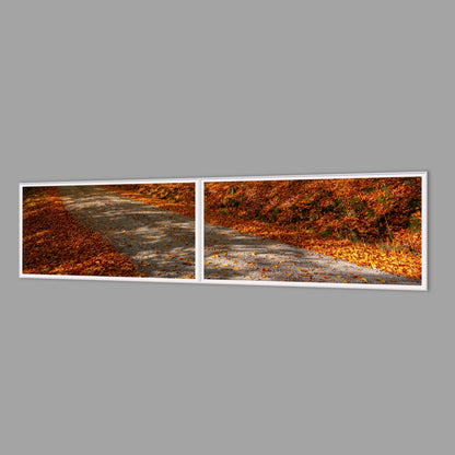 LED-Wandbild Zweiteiler quer 240x60 cm – Herbst