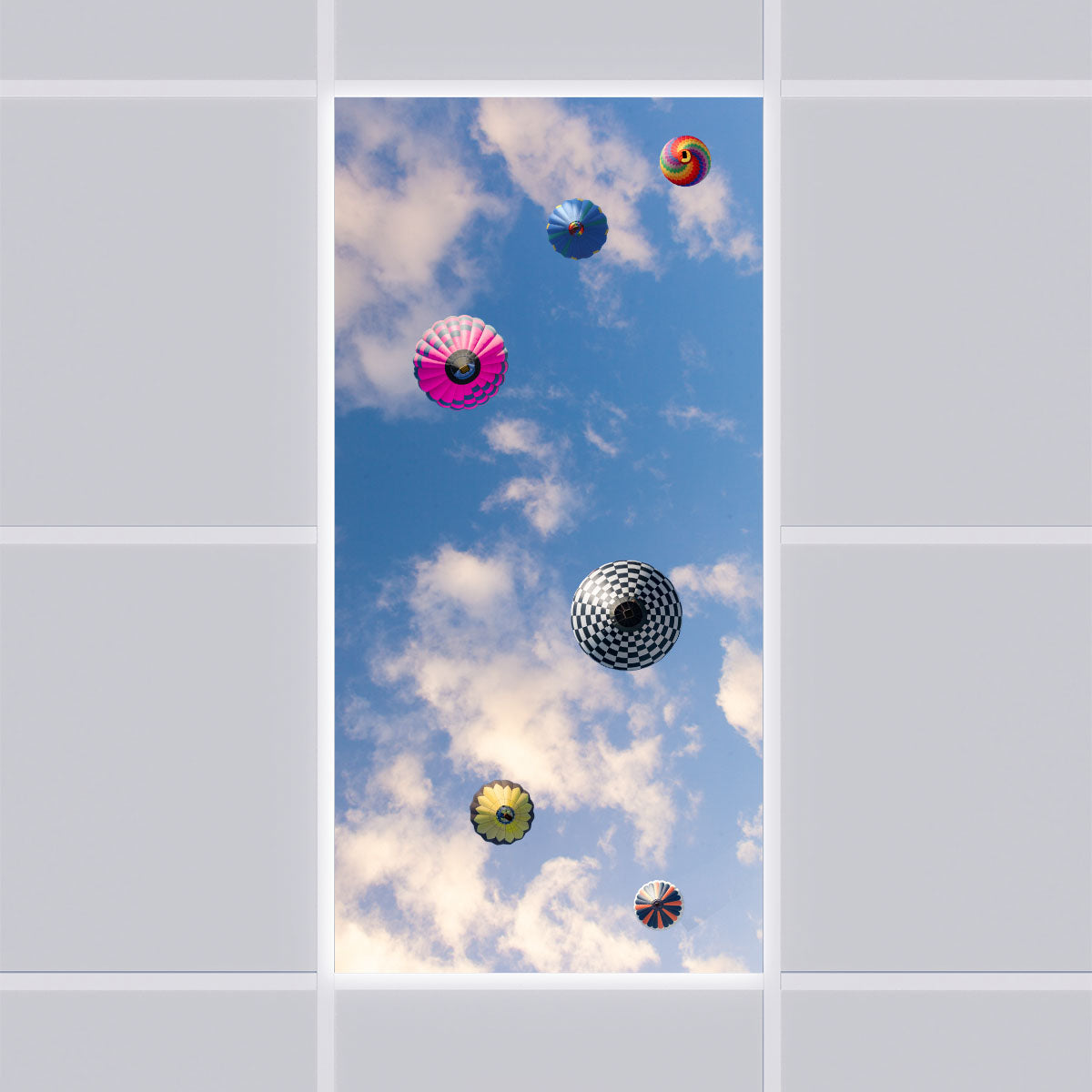 LED Deckenmotiv 60x120cm mit Aufbaurahmen