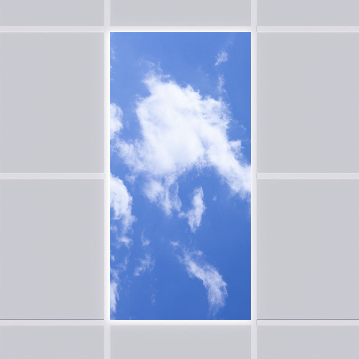 LED Deckenmotiv 60x120cm mit Aufbaurahmen