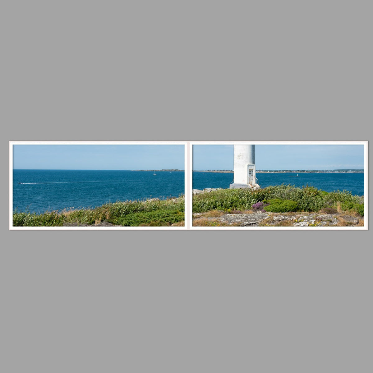 LED-Wandbild Zweiteiler quer 240x60 cm – Meer & Küste