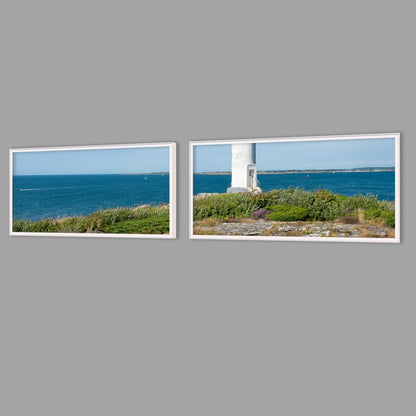 LED-Wandbild Zweiteiler quer mit Abstand – Meer & Küste