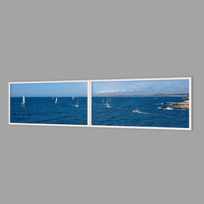 LED-Wandbild Zweiteiler quer 240x60 cm – Meer & Küste