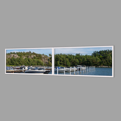 LED-Wandbild Zweiteiler quer 240x60 cm – Meer & Küste