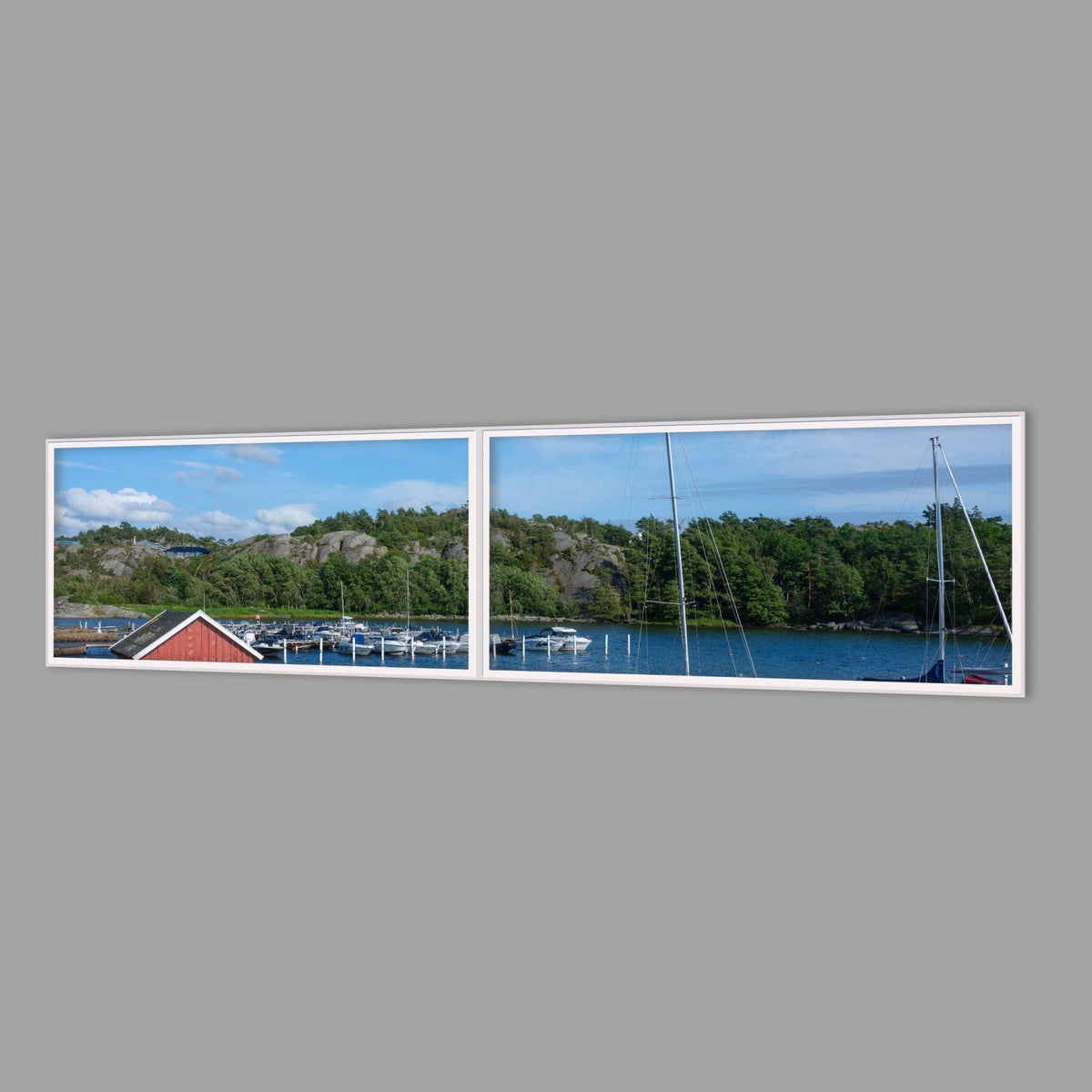 LED-Wandbild Zweiteiler quer 240x60 cm – Meer & Küste