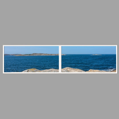 LED-Wandbild Zweiteiler quer 240x60 cm – Meer & Küste