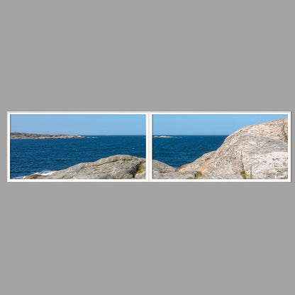LED-Wandbild Zweiteiler quer 240x60 cm – Meer & Küste