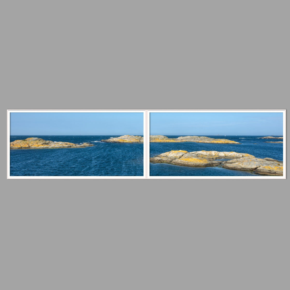 LED-Wandbild Zweiteiler quer 240x60 cm – Meer & Küste