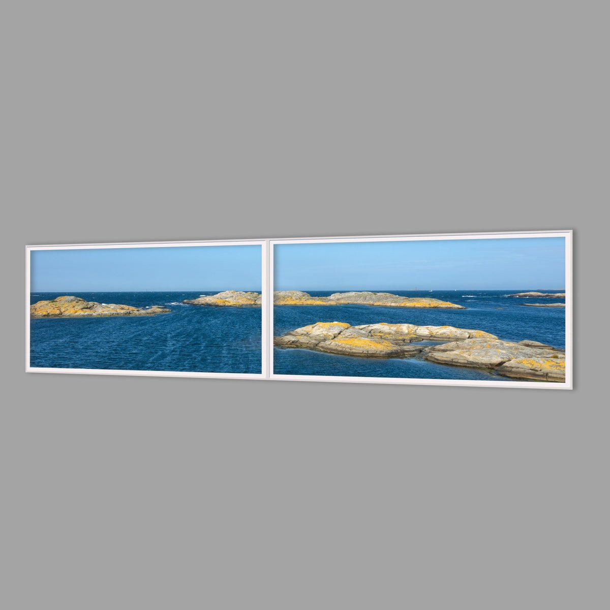LED-Wandbild Zweiteiler quer 240x60 cm – Meer & Küste