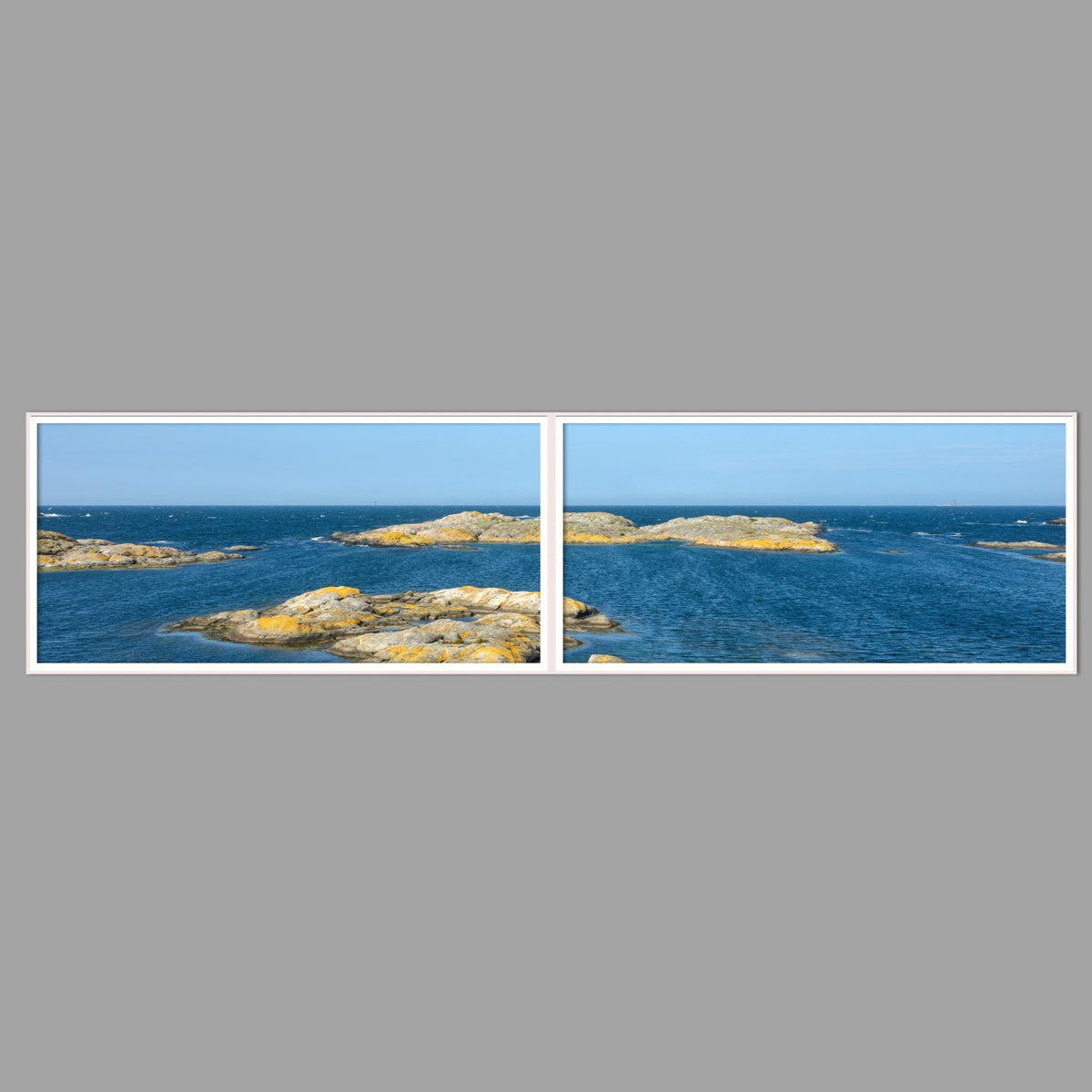 LED-Wandbild Zweiteiler quer 240x60 cm – Meer & Küste