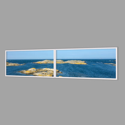 LED-Wandbild Zweiteiler quer 240x60 cm – Meer & Küste