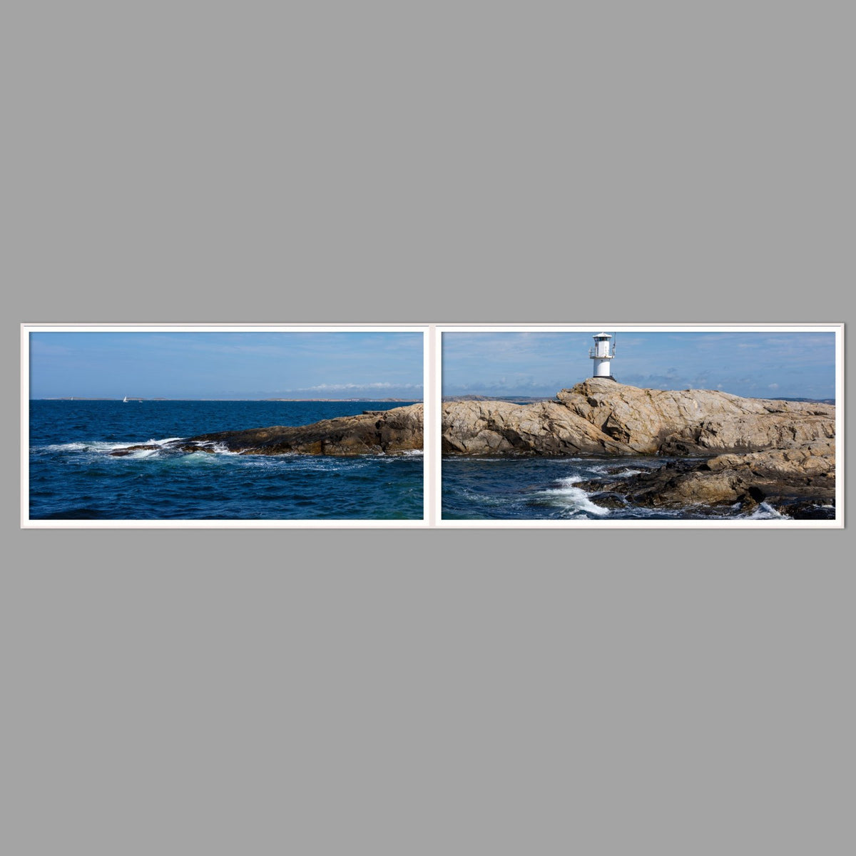 LED-Wandbild Zweiteiler quer 240x60 cm – Meer & Küste