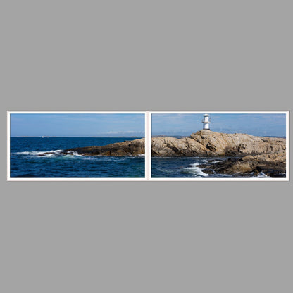 LED-Wandbild Zweiteiler quer 240x60 cm – Meer & Küste