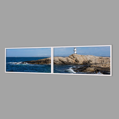 LED-Wandbild Zweiteiler quer 240x60 cm – Meer & Küste