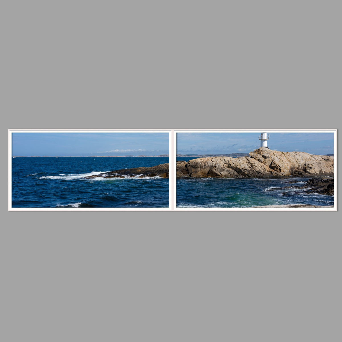 LED-Wandbild Zweiteiler quer 240x60 cm – Meer & Küste