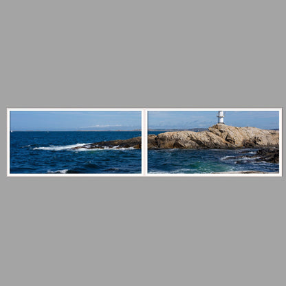 LED-Wandbild Zweiteiler quer 240x60 cm – Meer & Küste