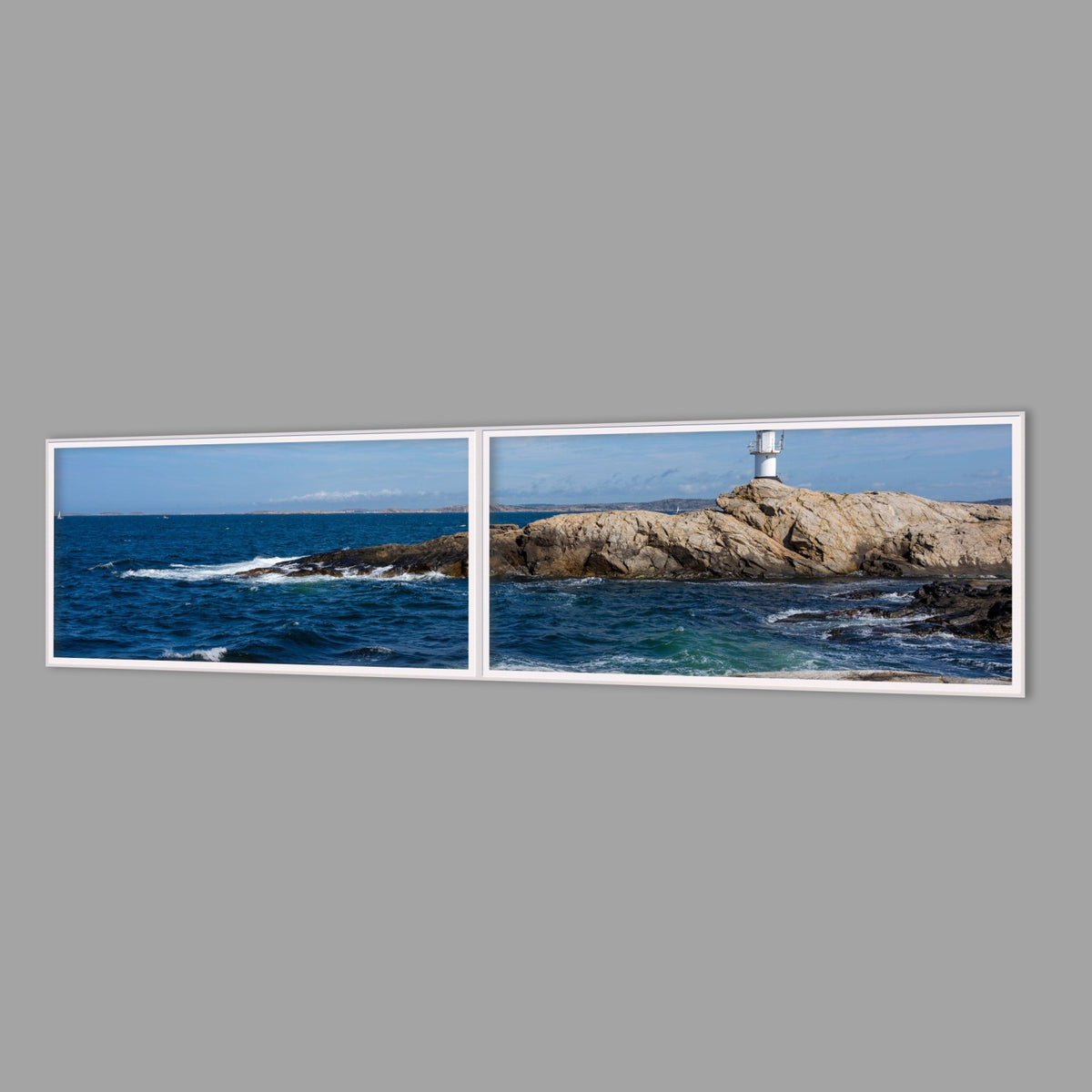 LED-Wandbild Zweiteiler quer 240x60 cm – Meer & Küste