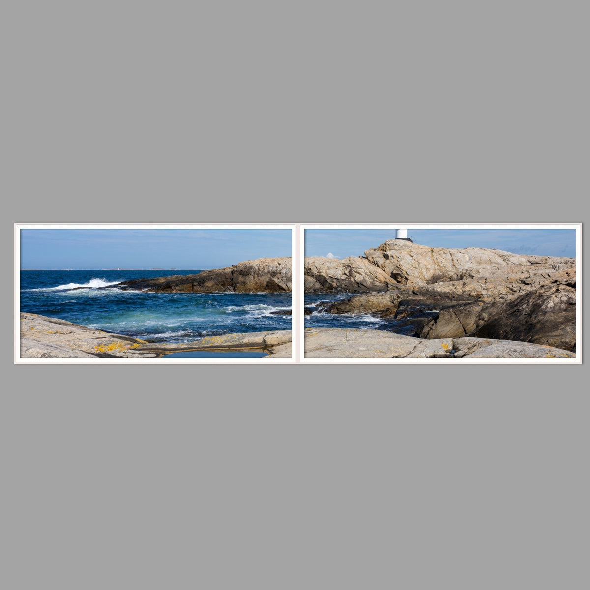 LED-Wandbild Zweiteiler quer 240x60 cm – Meer & Küste