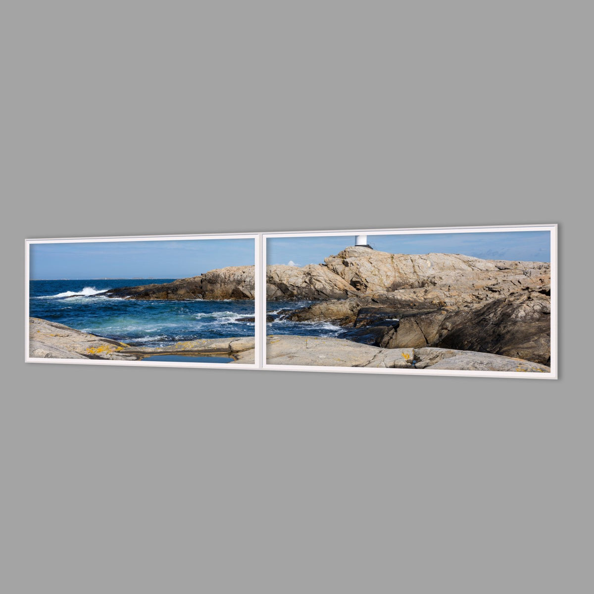 LED-Wandbild Zweiteiler quer 240x60 cm – Meer & Küste