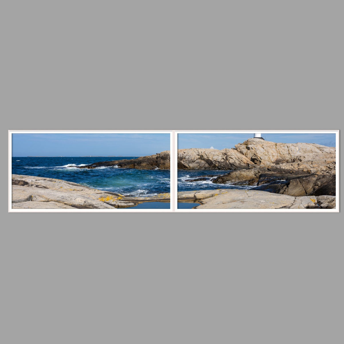 LED-Wandbild Zweiteiler quer 240x60 cm – Meer & Küste
