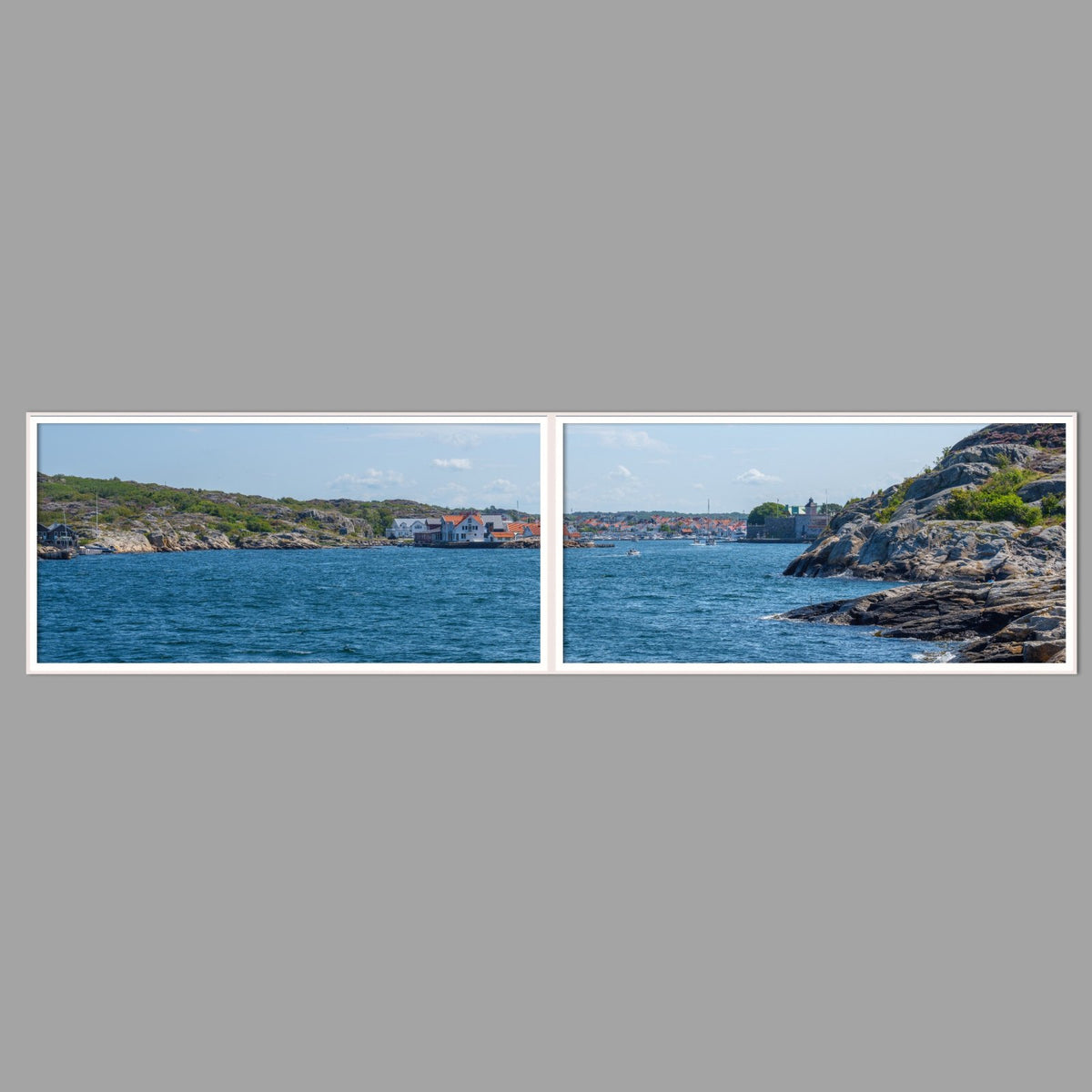 LED-Wandbild Zweiteiler quer 240x60 cm – Meer & Küste