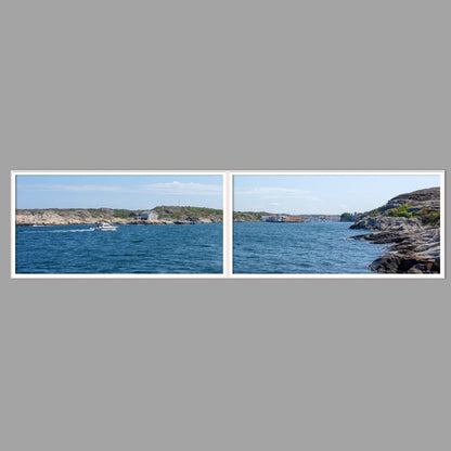 LED-Wandbild Zweiteiler quer 240x60 cm – Meer & Küste