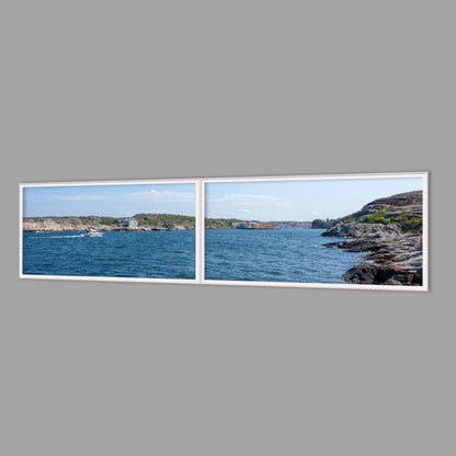LED-Wandbild Zweiteiler quer 240x60 cm – Meer & Küste