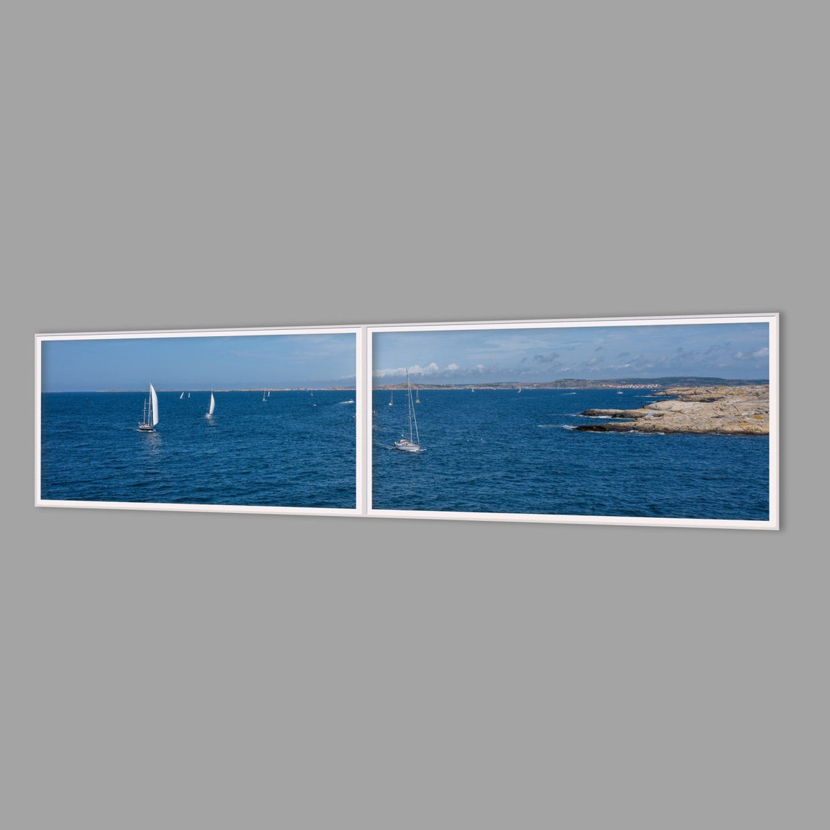 LED-Wandbild Zweiteiler quer 240x60 cm – Meer & Küste