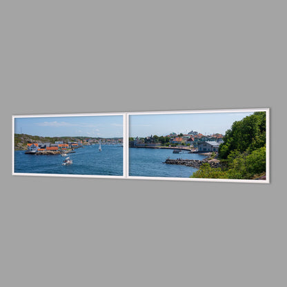 LED-Wandbild Zweiteiler quer 240x60 cm – Meer & Küste