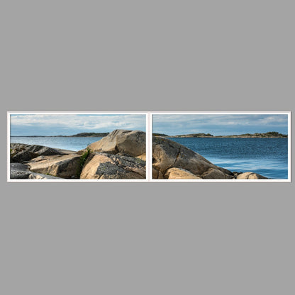 LED-Wandbild Zweiteiler quer 240x60 cm – Meer & Küste