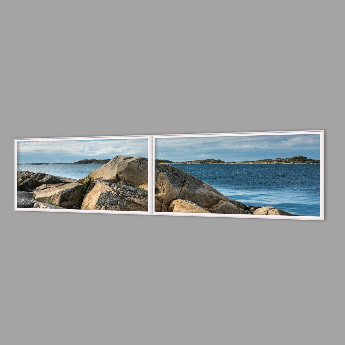 LED-Wandbild Zweiteiler quer 240x60 cm – Meer & Küste