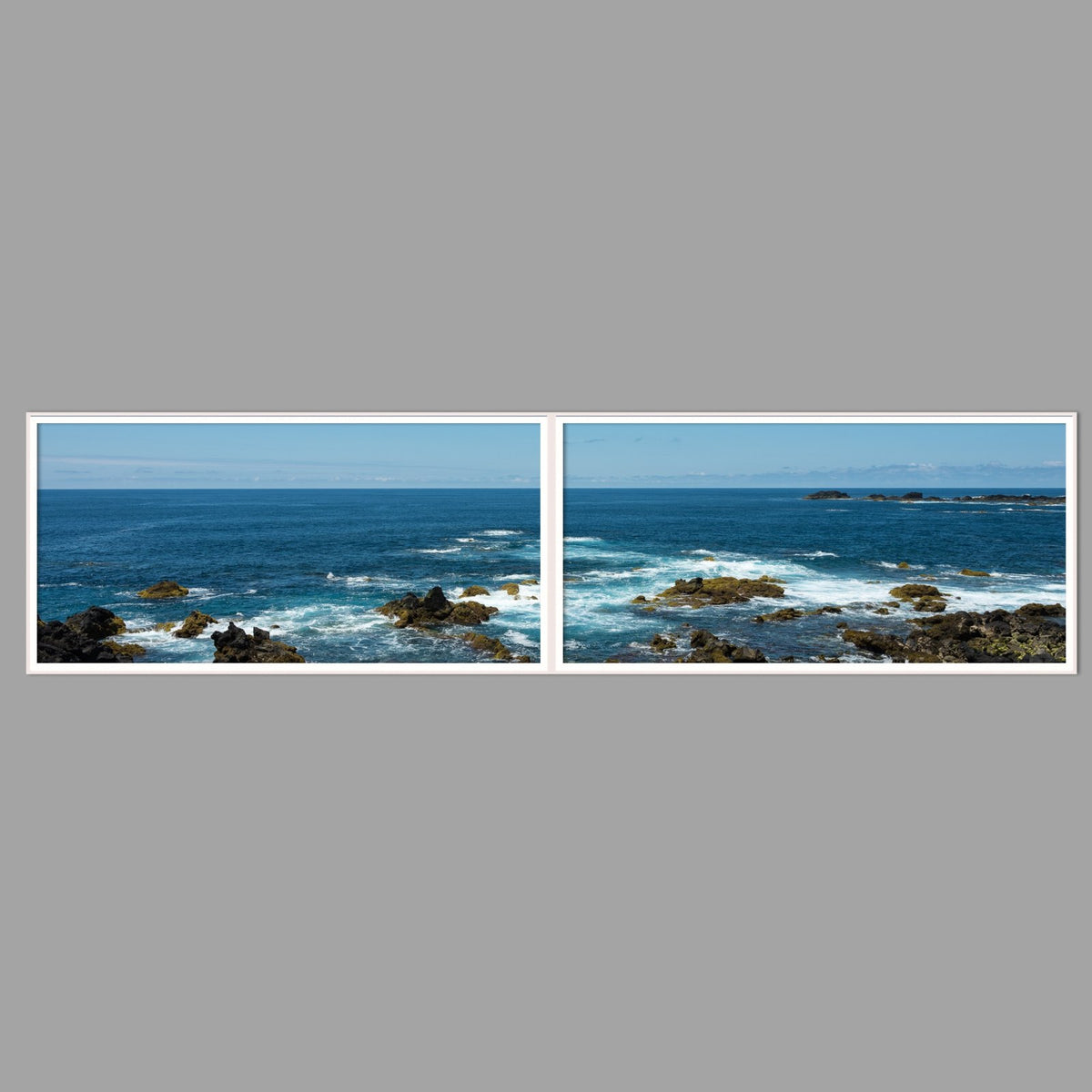 LED-Wandbild Zweiteiler quer 240x60 cm – Meer & Küste