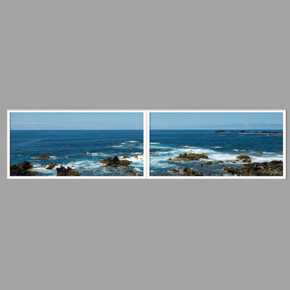 LED-Wandbild Zweiteiler quer 240x60 cm – Meer & Küste