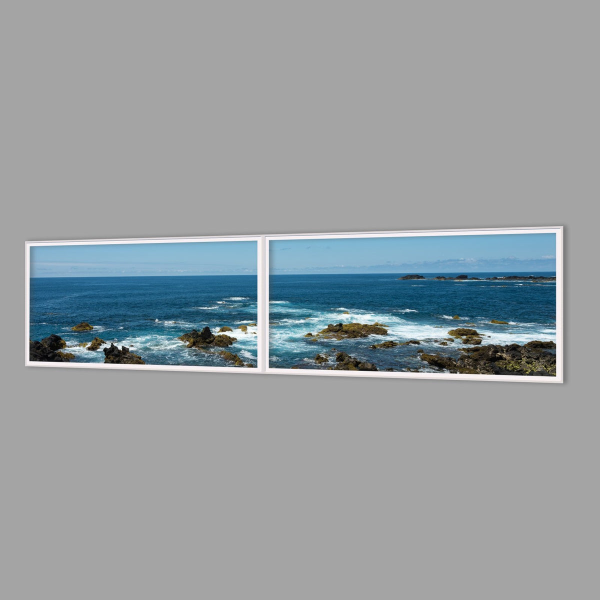 LED-Wandbild Zweiteiler quer 240x60 cm – Meer & Küste