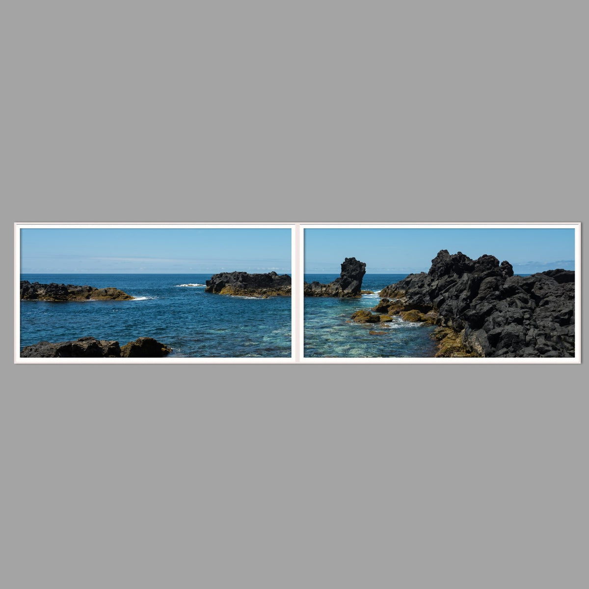 LED-Wandbild Zweiteiler quer 240x60 cm – Meer & Küste