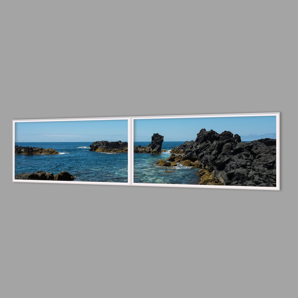 LED-Wandbild Zweiteiler quer 240x60 cm – Meer & Küste
