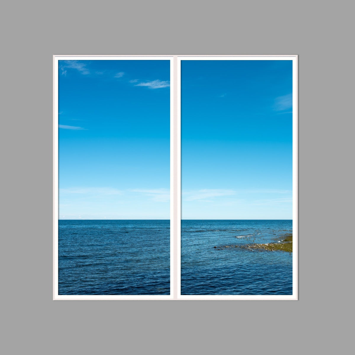 LED-Wandbild Zweiteiler hochkant 120x120 cm – Meer & Küste